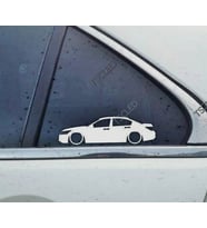 Accord sedan Kelebek Cam Oto Sticker 17 CM 2 Adet