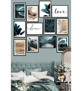 Love Dream 12 Parçalı MDF Tablo (Çok Renkli)