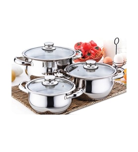 GÜLSAN ÇAKIR 6 PARÇA GÜVEÇ SET CAM KAPAKLI