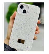 Coverzone iPhone 13 Pro ile Uyumlu Elmas Desen Ta?l? K?l?f � 2 mm Kamera �?k?nt? Koruma, I??lt?l? L�ks ??k Darbe Emici Kapak Beyaz