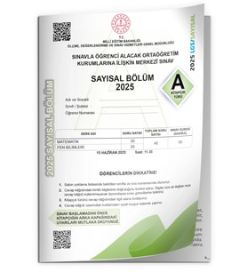 2025 LGS MEB Birebir Tıpkı Basım Çıkmış Soru Say-Söz Kitapçıkları (Video/PDF Çözümlü Türkiye Geneli)