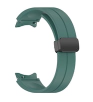 Samsung Galaxy Watch 4 40mm Uyumlu Kordon Silikon Metal Mıknatıslı Toka Zore KRD-84 Kayış