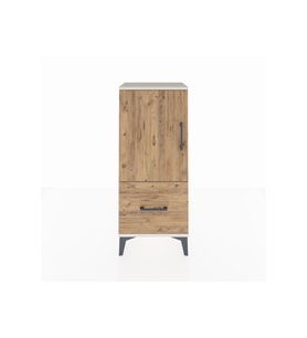 Arges Komodin 2 Raflı Tek Çekmeceli Tek Kapaklı 44x30x106 Aytaşı-Çam