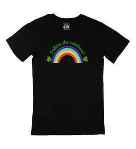 Rainbow Gökkuşağı Siyah Tişört