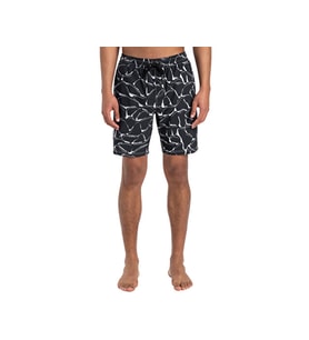 Quiksilver Mercury Straight Volley 19Nb Erkek Yüzme Şortu EQYJV04125-BMER Siyah
