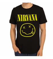 Bant Giyim - Nirvana Siyah Erkek T-shirt Tişört