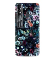 Tecno Spark 6 6 Go 8C 8 Pro 7 7 Spark 9 Pro Kılıf Desemli Silikon Great Flowers 1304