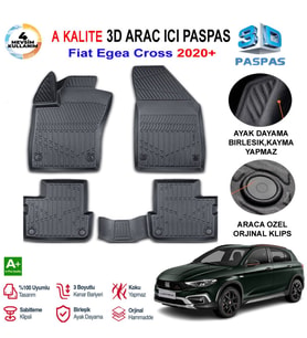 Fiat Egea Cross 3D Paspas Havuzlu Pro 2020 Sonrası