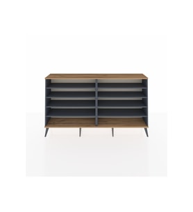 Arges Konsol 8 Raflı  176x30x99 Antrasit-Çam/Antrasit