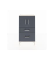 Arges Komodin 2 Raflı 2 Çekmeceli 2 Kapaklı 60x30x106 Aytaşı-Antrasit
