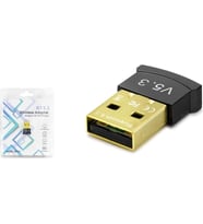 Hadron Bt5.3 Mini USB V5.3 Bluetooth Adaptör 20 metre Menzil ve Hızlı Veri Aktarım Özelliği - Siyah