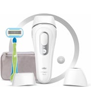 Braun Silk Expert Pro 3 Pl3133 300.000 Atımlı, 2 Başlıklı Yeni Nesil Ipl + Seyahat Çantası, Beyaz