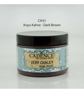 Cadence Very Chalky Home Decor Mobilya Boyası 150 ml. CH-31 KOYU KAHVE 