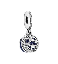 Nur Silver Ay Yıldız Sallantılı Gümüş Charm NUR-BL10040