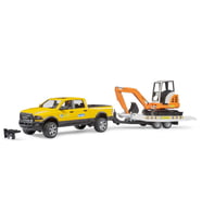 Bruder Ram 2500 Römorklu Pickup ve Mini Ekskavatör BR02546