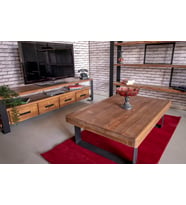 Masif Ahşap Orta Sehpa 85x160 NATÜREL