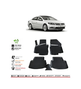 Volkswagen Passat CC 2014 Model 4D Havuzlu Paspas