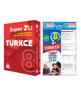 Örnek Akademi 8.Sınıf Türkçe İkili Seti ve Evrensel Yaprak Test Seti 2 Kitap