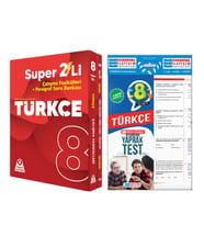 Örnek Akademi 8.Sınıf Türkçe İkili Seti ve Evrensel Yaprak Test Seti 2 Kitap