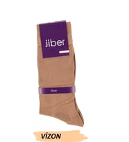 Jiber Erkek Modal Likralı Uzun  Çorap 5100 - 6 Adet (Vizon)