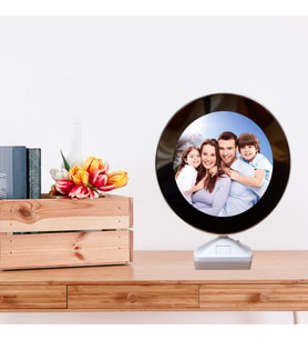 Yuvarlak Led Işıklı Sihirli Ayna Dekoratif Fotoğraf Çerçevesi