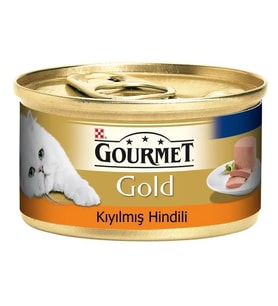 Gourmet Gold Kıyılmış Hindili Kedi Konservesi 85gr