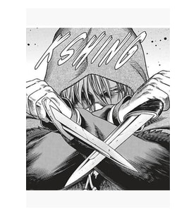 Vinland Saga - Thorfinn - Manga Çizimi Tablo Ahşap Poster Dekoratif