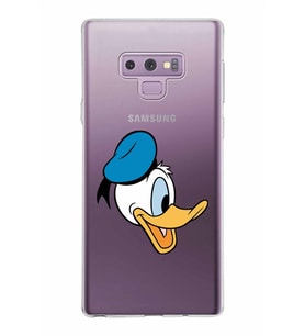 Samsung Galaxy Note 9 Kapak Donald Duck Tasarımlı Şeffaf Silikon Kılıf