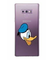 Samsung Galaxy Note 9 Kapak Donald Duck Tasarımlı Şeffaf Silikon Kılıf