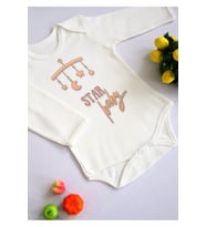 Unısex Bebek Star Baby Baskılı Body Zıbın
