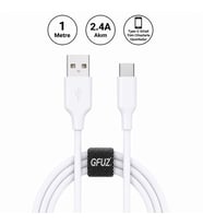 Gfuz CA58 2.4A UsbA to Type-C Data ve Hızlı Şarj Kablosu Beyaz