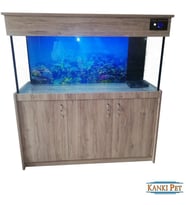 Mobilyalı KP150SMP02 Alt Sump sistemli lüks led Aydınlatmalı 150 x 50 x 60 cm (430 Litre)