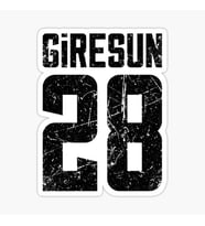 28 GİRESUN Sticker Yapıştırma Oto Etiket 17cm