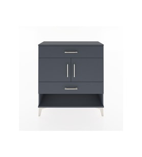 Arges Şifonyer 2 Raflı 2 Çekmeceli 2 Kapaklı 88x30x96 Antrasit-Antrasit