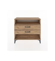 Arges Şifonyer Tek Raflı 2 Çekmeceli 88x30x80 Çam-Çam