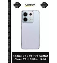 Redmi 9T / 9T Pro Şeffaf Clear TPU Silikon Kılıf Parça Cep Telefonu Arka Kapak