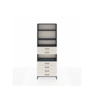 Arges Dolap 4 Raflı 6 Çekmeceli 88x30x243 Antrasit-Aytaşı