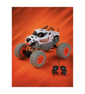 Monster Truck Tasarımlı Uzaktan Kumandalı Off Road Jeep 25 cm Turuncu Beyaz Siyah