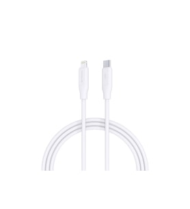 Syrox PD20LK 3.0A 20W 1mt Type-C - Lightning Şarj & Data Kablosu - Beyaz