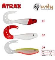 TURNA SİLİKONU Wily Atrax Turna Silikon 8.5 cm 5’Lİ RENK:02