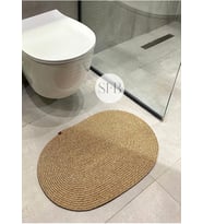 Önü Paspası 40x60cm, Banyo Paspası, Küçük Paspas, Klozet Paspas, Vintage Paspas, Bohem Paspas Hasır Düz