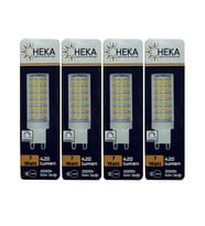 (4 Adet) Heka 7W (49W) 3000K (Gün Işığı) G9 Duylu Dim Edilebilir Led Kapsül Ampul