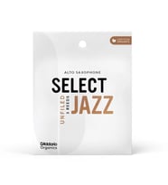 D'Addario ORRS03ASX3S Organic Select Jazz Unfiled Alto Saksafon Kamışı No: 3 Soft (Profesyonel/Caz) - 3'lü Paket Kimyasalsız Organik Tarım Sertifikalı ve Net Caz Tınısı
