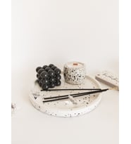 TERRAZZO DEKORATİF BETON TEPSİ SUNUMLUK