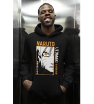 Naruto Uzumaki Baskılı Unisex Oversize Anime Karakter Hoodie