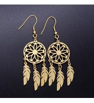 Kişiye Özel 925 Ayar Gümüş Düş Kapanı Küpe (Gold)