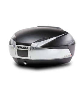 SH48 Titanium Motosiklet Arka Çanta 48 Litre Kapasiteli Top Case Motor Çanta