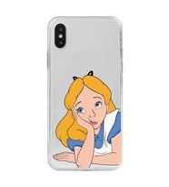 Iphone X ve XS Uyumlu Alice Tasarımlı Şeffaf Telefon Kılıfı