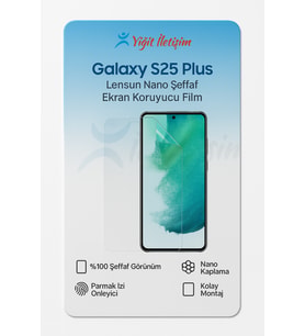 Galaxy Uyumlu S25 Plus Lensun Nano Şeffaf Ekran Koruyucu