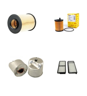 Bosch Filtre Bakım Seti Mazda 5 1.6 D Dizel 2011-2014 Hava + Yağ F + Yakıt F. + Polen Sardes